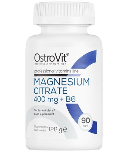  OstroVit Magnesium Citrate 400 mg + B6 - 90 tabl. - cena, opinie, właściwości - Apteka internetowa Melissa  
