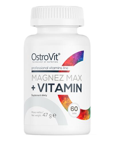  OstroVit Magnez Max + Vitamin - 60 tabl. - cena, opinie, dawkowanie - Apteka internetowa Melissa  