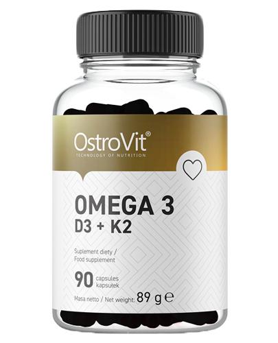  OstroVit Omega 3 D3 + K2 - 90 kaps. - cena, opinie, właściwości - Apteka internetowa Melissa  