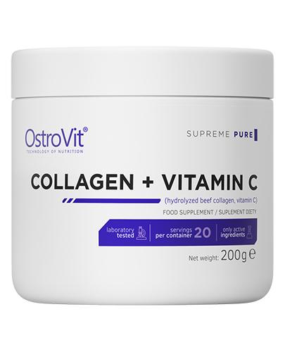  OstroVit Supreme Pure Collagen + Vitamin C - 200 g - cena, opinie, właściwości - Apteka internetowa Melissa  