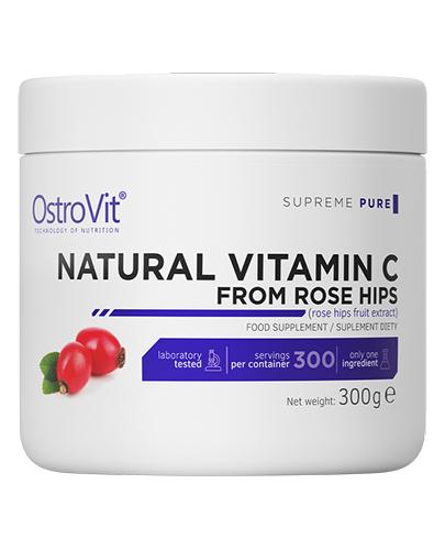  OstroVit Supreme Pure Natural Vitamin C From Rose Hips z Dzikiej Róży - 300 g - cena, opinie, właściwości - Apteka internetowa Melissa  