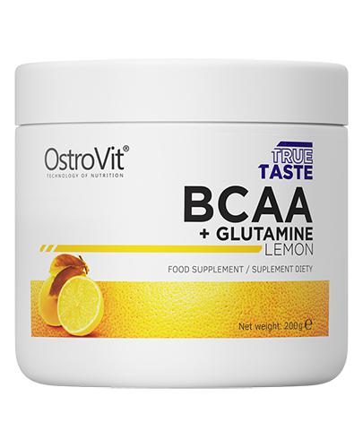  OstroVit True Taste BCAA + Glutamine Lemon - 200 g - cena, wskazania, właściwości - Apteka internetowa Melissa  