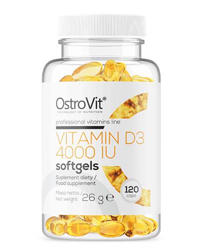  OstroVit Vitamin D3 4000 IU - 120 kaps. - cena, opinie, składniki - Apteka internetowa Melissa  