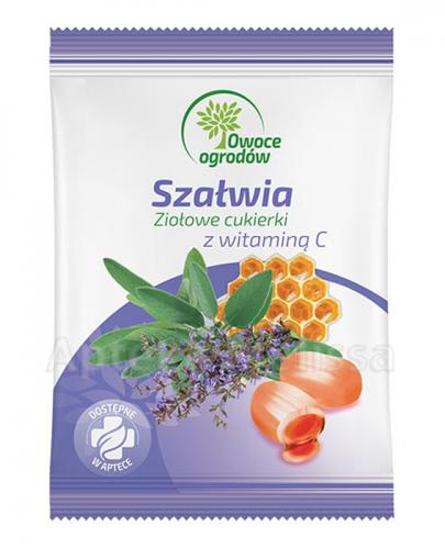 OWOCE OGRODÓW Szałwia z witaminą C, Ziołowe cukierki - 60 g