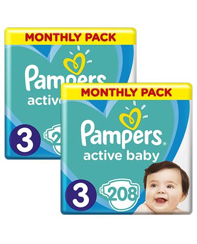 PAMPERS ACTIVE BABY 3 MIDI Pieluchy 6-10 kg - 2 x 208 szt. - Apteka internetowa Melissa