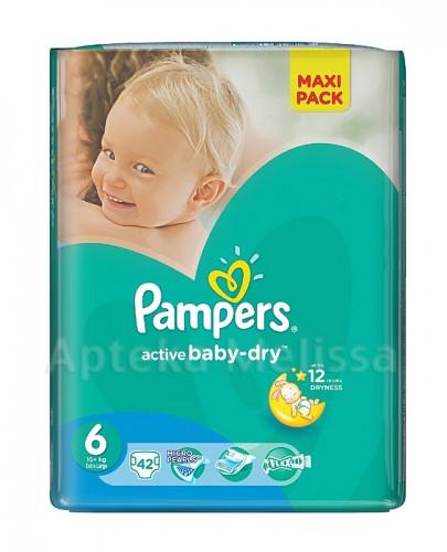 PAMPERS ACTIVE BABY-DRY 6 EXTRA LARGE 15+ kg Pieluchy - 42 szt. - Apteka internetowa Melissa