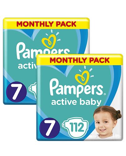 PAMPERS ACTIVE BABY-DRY 7 XXLARGE 15+ kg Pieluchy - 2 x 112 szt. - Apteka internetowa Melissa