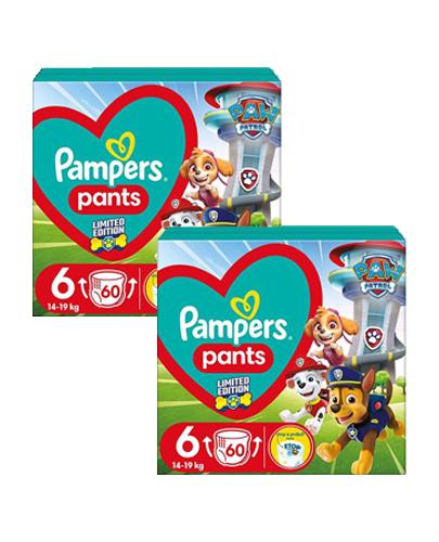 Pampers Pants 6 Psi Patrol Pieluchomajtki 14-19 kg, 2 x 60 sztuk