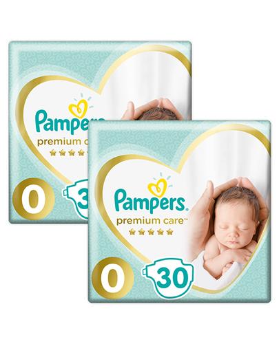 PAMPERS PREMIUM CARE 0 NEW BABY Pieluchy 1-2,5 kg - 2 x 30 szt. - Apteka internetowa Melissa