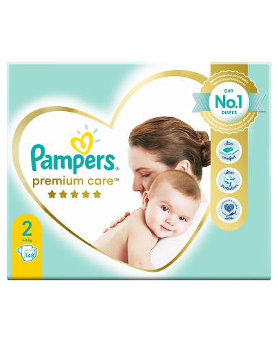 Pampers Pieluchy Premium Care rozmiar 2, 148 sztuk pieluszek - cena, opinie, właściwości - Drogeria Melissa