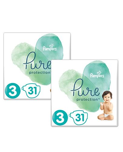 Pampers Pure Protection Midi 3 Pieluchy 6-10 kg - 2 x 31 szt. Pieluchy dla niemowląt - Apteka internetowa Melissa