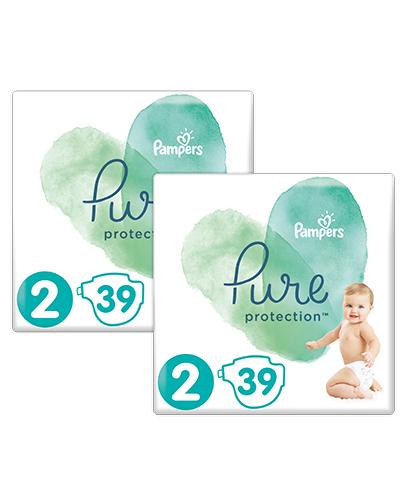 Pampers Pure Protection Mini 2 Pieluchy 4 - 8 kg - 2 x 39 szt. Pieluchy jednorazowe - Apteka internetowa Melissa
