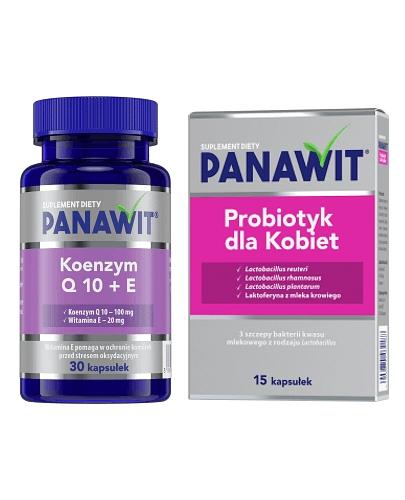  PANAWIT Koenzym Q10+E - 30 kaps. + PANAWIT Probiotyk dla Kobiet - 15 kaps. - Apteka internetowa Melissa  
