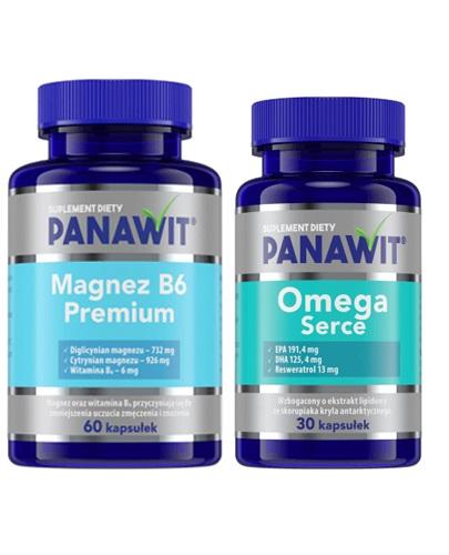  PANAWIT Magnez B6 premium - 60 kaps. + PANAWIT Omega Serce - 30 kaps. - Apteka internetowa Melissa  
