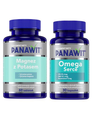  PANAWIT Magnez z Potasem - 60 tabl. + PANAWIT Omega Serce - 30 kaps - Apteka internetowa Melissa  
