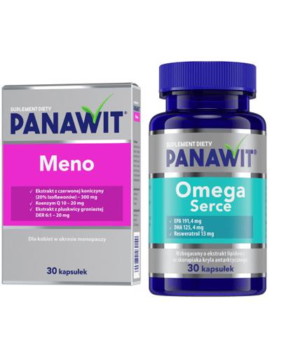  PANAWIT Meno - 30 kaps. Na menopauzę + PANAWIT Omega Serce - 30 kaps. - Apteka internetowa Melissa  
