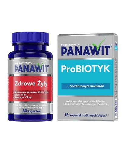  PANAWIT Zdrowe Żyły - 30 kaps. + PANAWIT Probiotyk - 15 kaps. Uzupełnienie flory jelitowej  - Apteka internetowa Melissa  