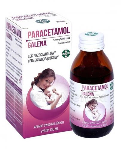 PARACETAMOL GALENA Syrop od 2 roku życia 120mg/5ml - 100 ml - Apteka internetowa Melissa