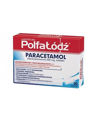 PARACETAMOL POLFA-ŁÓDŹ - 20 tabl.