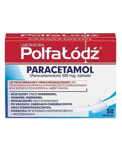 PARACETAMOL POLFA-ŁÓDŹ - 50 tabl. - Apteka internetowa Melissa