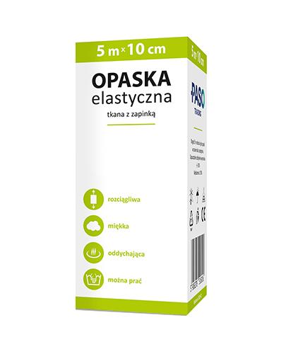 Paso-Trading Opaska elastyczna tkana z zapinką 5 m x 10 cm - 1 szt. - cena, opinie, stosowanie