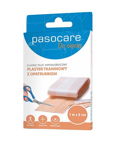 Pasocare Classic Plus Hipoalergiczny plaster tkaninowy z opatrunkiem 1 m x 8 cm, 1 sztuka