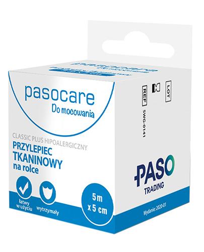 Pasocare Classic Roll Hipoalergiczny przylepiec tkaninowy na rolce 5 m x 5 cm - 1 szt. - cena, opinie, właściwości