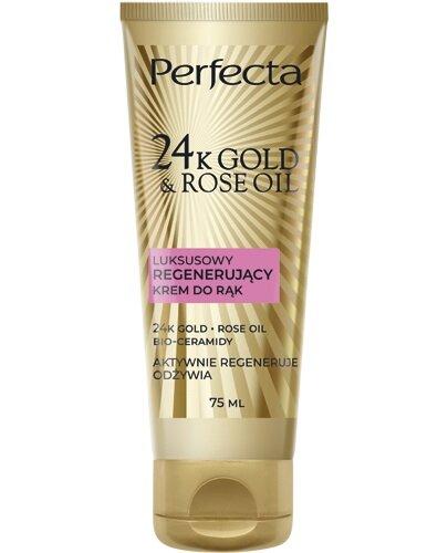  Perfecta 24K Gold & Rose Oil Luksusowy regenerujący krem do rąk, 75 ml - Apteka internetowa Melissa  