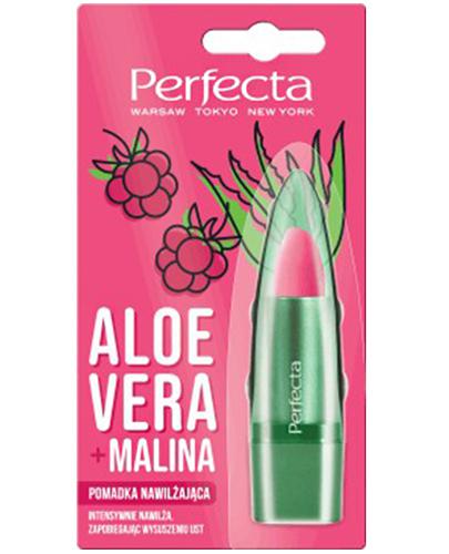 Perfecta Pomadka nawilżająca do ust Aloe vera + Malina - 5 g - cena, opinie, skład - Apteka internetowa Melissa  