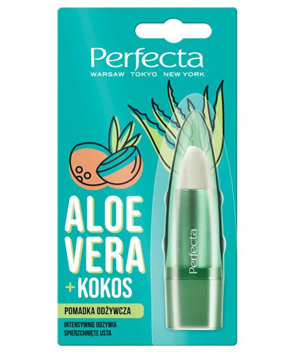 Perfecta Pomadka odżywcza do ust Aloe vera + Kokos - 5 g - cena, opinie, właściwości - Apteka internetowa Melissa
