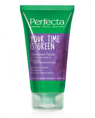  PERFECTA YOUR TIME IS GREEN Glinkowa pasta do mycia twarzy - 165 g - Apteka internetowa Melissa  