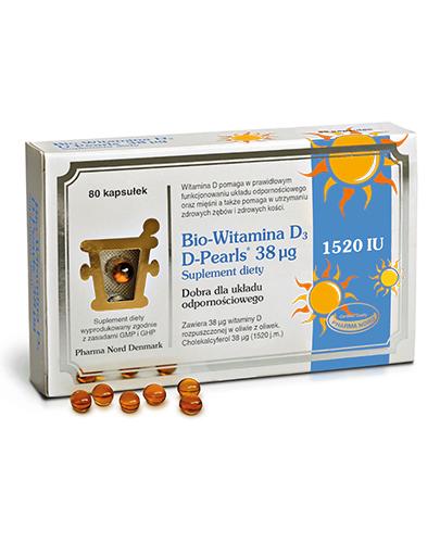  Pharma Nord Denmark Bio-Witamina D3 D-Pearls 1520 IU - 80 kaps. - cena, opinie, właściwości - Apteka internetowa Melissa  