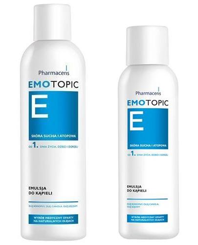 PHARMACERIS EMOTOPIC Emulsja do kąpieli - 400 ml + PHARMACERIS EMOTOPIC Emulsja do kąpieli - 200 ml - Apteka internetowa Melissa