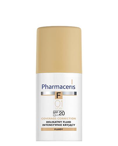 PHARMACERIS F Delikatny fluid intensywnie kryjący SPF 20 ivory 01 (kość słoniowa) - 30 ml - Apteka internetowa Melissa