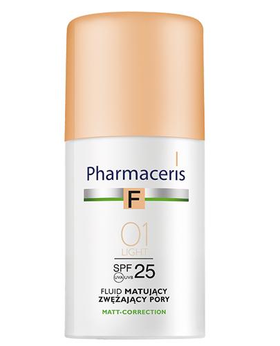 PHARMACERIS F Fluid matujący zwężający pory SPF25 01 ivory - 30 ml - Apteka internetowa Melissa
