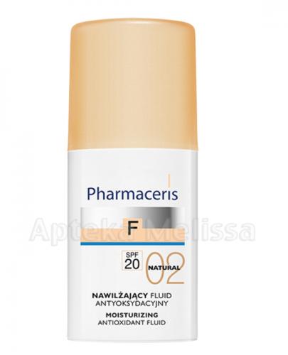 PHARMACERIS F Nawilżający fluid antyoksydacyjny z sylimaryną SPF20 02 natural - 30 ml - Apteka internetowa Melissa