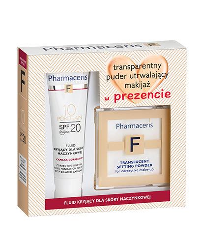  Pharmaceris F Zestaw Fluid intensywnie kryjący dla skóry naczynkowej 10 + transparentny puder matujący - 30 ml + 6 g - cena, opinie, właściwości  - Apteka internetowa Melissa  