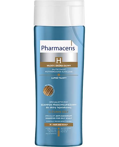  PHARMACERIS H PURIN Specjalistyczny szampon przeciwłupieżowy do skóry łojotokowej łupież tłusty, 250 ml - Apteka internetowa Melissa  
