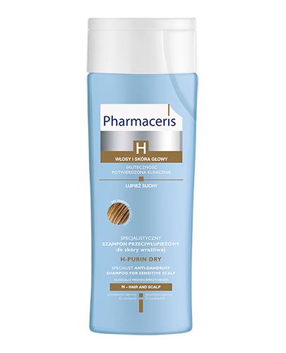 PHARMACERIS H PURIN Specjalistyczny szampon przeciwłupieżowy do skóry wrażliwej łupież suchy - 250 ml - Drogeria Melissa
