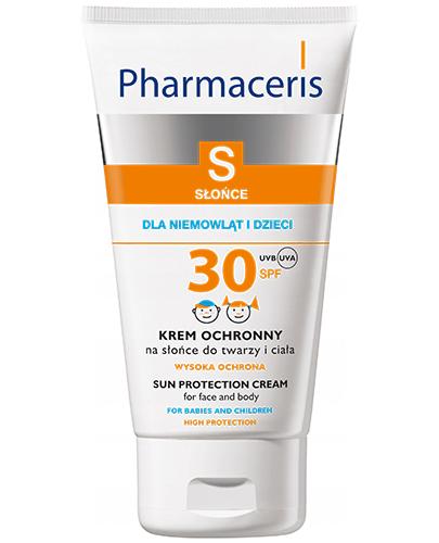 PHARMACERIS S Krem ochronny na słońce do twarzy i ciała od 6 miesiąca dla niemowląt i dzieci SPF30 - 125 ml - Drogeria Melissa