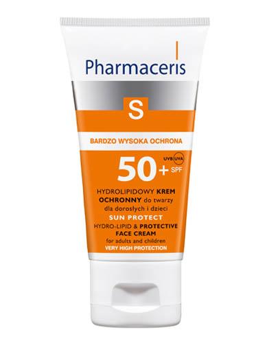 PHARMACERIS S SUN PROTECT Hydrolipidowy łagodzący krem ochronny do twarzy SPF50 - 50 ml - Drogeria Melissa