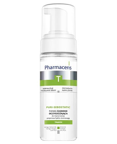 PHARMACERIS T PURI SEBOSTATIC Pianka głęboko oczyszczająca do twarzy - 150 ml - Apteka internetowa Melissa