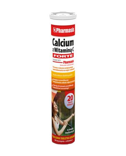 PHARMASIS Calcium z Witaminą C Forte - 20 tabl.