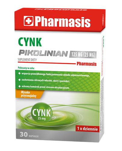 Pharmasis Cynk Pikolinian 125 mg - 30 kaps. - cena, opinie, dawkowanie - Apteka internetowa Melissa