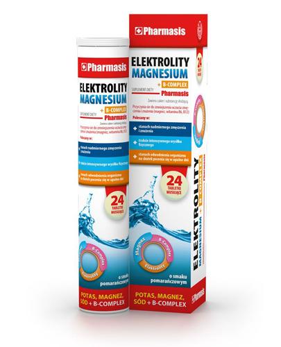  PHARMASIS Elektrolity Magnesium + B-complex - 24 tabl. - zmęczenie, aktyność fizyczna - cena, opinie, właściwości - Apteka internetowa Melissa  