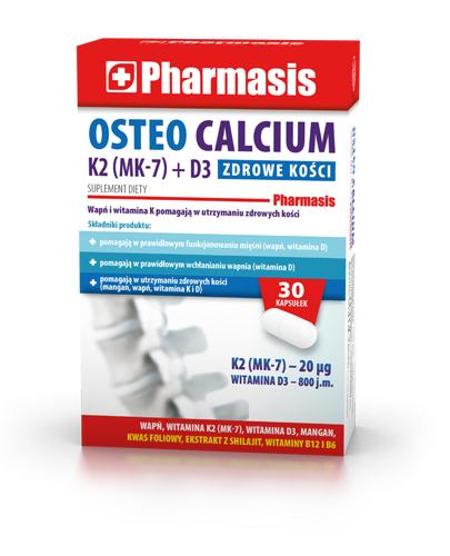  Pharmasis Osteo Calcium - 30 kaps. - cena, opinie, wskazania  - Apteka internetowa Melissa  