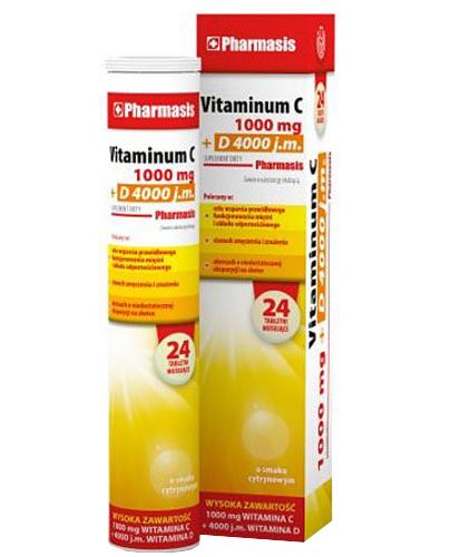  PHARMASIS Vitaminum C 1000 mg + D 4000 j.m. - 24 tabl. - Apteka internetowa Melissa  