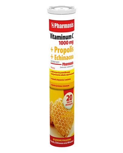  PHARMASIS Vitaminum C 1000 mg + Propolis + Echinacea - 20 tabl. musujących - Apteka internetowa Melissa  