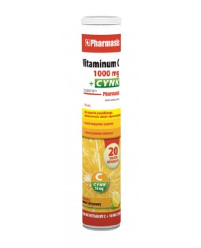  Pharmasis Vitaminum C1000 mg + Cynk - 20 tab. mus. Na odporność - cena, opinie, właściwości - Apteka internetowa Melissa  