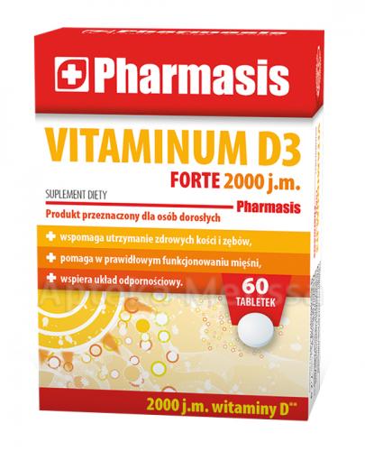 PHARMASIS Vitaminum D3 Forte 2000 j.m. - 60 tabl. - Apteka internetowa Melissa